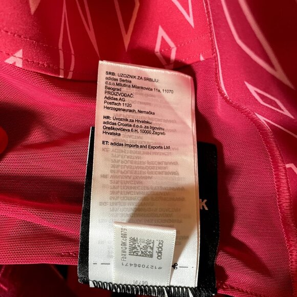 adidas x Ivy Park Pink Medium-Support Cross-Back Monogram Cutout Bra Size 2X - Picture 8 of 8